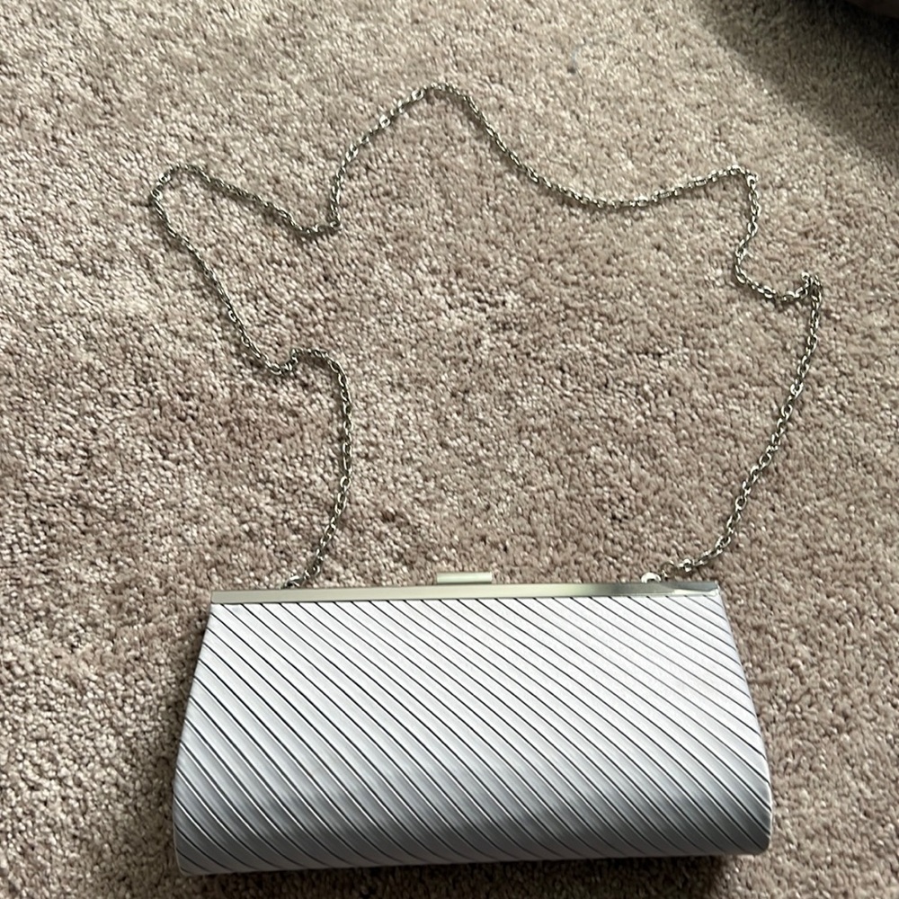 Charming Charlie’s Silver Clutch